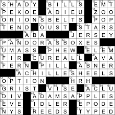 La Times Crossword 1 Apr 20 Wednesday Laxcrossword Com