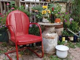 Http Www Fleamarketgardening Org Wp Content Uploads 2013 07 Jamie Peterson Jpg Garden Chairs Metal Metal Patio Chairs Vintage Metal Chairs