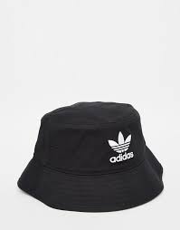 Adidas Bucket Hat Black Gold Adidas Bucket Hat In 2020 Outfits With Hats Hats For Men Bucket Hat Fashion