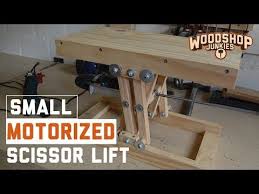 232 How To Fit A Motor To Diy Scissor Lift To Make A Motorized Platform Youtube Scissor Lift Scissors Lift Table