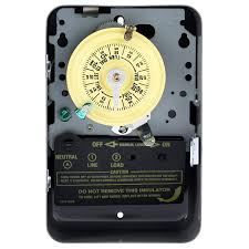 Intermatic T101 Series 40 Amp 125 Volt Spst 24 Hour Mechanical Time Switch With Indoor Enclosure T101d89 The Home Depot In 2020 Timer Lights Timer Switch