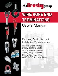Wire Rope End Terminations Manualzz Com