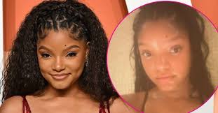 Halle Bailey Shows Off Cleavage While Dripping Sweat In The Sauna: Photos