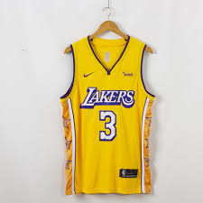 5 out of 5 stars (83) $ 60.00. Anthony Davis 3 Los Angeles Lakers 2019 20 City Edition Swingman Gold Jersey