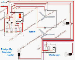 Wiring diagram / program chart. Wire A Room And Washroom In Home Wiring Electricalonline4u