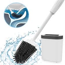 The base is made of painted stoneware and the brush is made of a shaft of. Silicone Toilet Brush With Toilet Brush Holder Set Flat Head Soft Bristles Cleaning Brush For Toiler Wc Bathroom Accessories Toilet Brush Holders Aliexpress