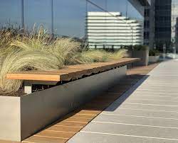 Black Locust Bench And Rooftop Seattle Seattle Hotels Deck Landscape