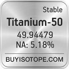 Titanium minerals are quite common. Titanium 50 Titanium 50 Isotope Enriched Titanium 50
