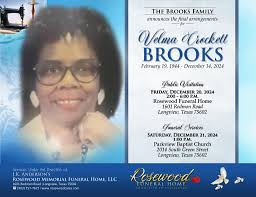 A woman who sews weaves not just fabric, but the threads of creativity,  patience, and grace into every stitch." The Anderson Family, the entire  Rosewood Memorial Funeral Home staff, along with the
