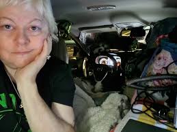 Living in a Jeep with a dog, making the best of a difficult situation