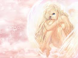 angel blonde hair blue eyes nude taka tony wings | konachan.net -  Konachan.com Anime Wallpapers