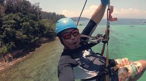 Picture yourself ziplining from one island to another; Coral Flyer Pulau Gaya Destimap Destinations On Map