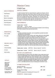 child care resumes samples resume format