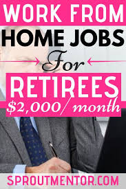 30 Part Time Jobs For Seniors Above 60 Sproutmentor Work From Home Careers Work From Home Jobs Home Jobs