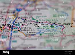 Mill City Oregon Map Map Of Mill City Oregon Hi-Res Stock Photography And Images - Alamy