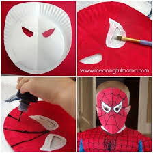 Superhero Paper Plate Masks Paper Plate Masks Hero Crafts Spiderman Craft