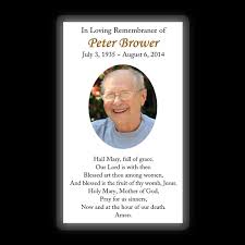 How to choose a funeral memorial card? Memorial Card Layout C Topmemorial