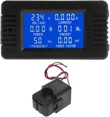 Amazon.co.jp: 電気使用量電力エネルギーメーター電圧アンペアモニター壁ソケットコンセントデジタルビッグ液晶ディスプレイ 100A 6 で  1 : 産業・研究開発用品