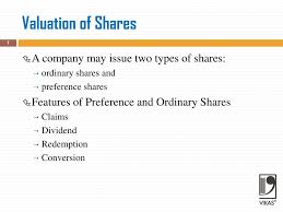 The ordinary shares or common shares have no specific the shareholders of ordinary shares have no specific rights to dividends, being residual equity holders. Ppt Valuation Of Shares Powerpoint Presentation Free Download Id 1879558