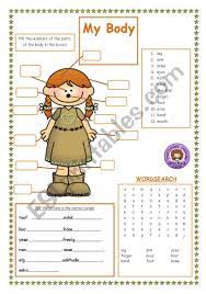 Infantil, primero de primaria, segundo de primaria by raquelgm95. Parts Of The Body Esl Worksheet By Jackie1952