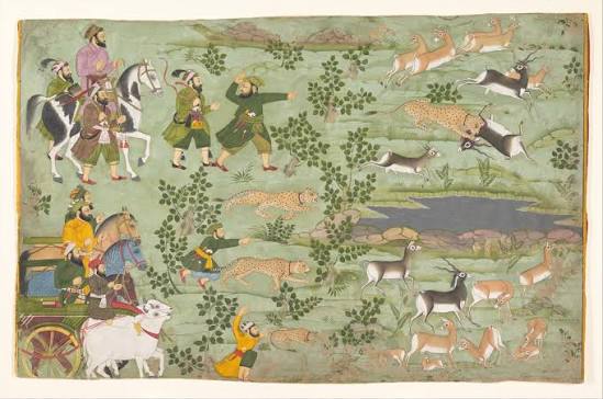 Shah Jahan Hunting Blackbuck with Trained Cheetahs - Western India, Rajasthan, Udaipur - The Metropolitan Museum of Art