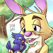 As an old man, he is voiced by edward asner in the english version of the movie (who also voiced hudson in gargoyles), and by giancarlo giannini in the italian version. Rabbit And Kessie By Aun61 On Deviantart