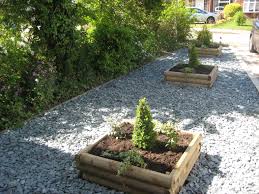 Grey Slate 40mm Gravel Front Garden Ideas Slate Garden Circular Patio