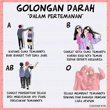 Golongan Darah Dalam Pertemanan Folow Komik Yen By Komikyon Komikyen Memecomic 80an Go Fangirl Quotes Inspirational Quotes Pictures Today Quotes