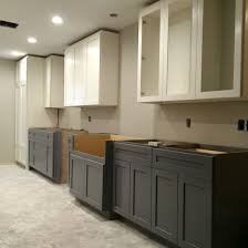 Two Tone Kitchen Sherwin Williams Alabaster Cabinets Benjamin Moore Whale Gray Kitchen Cabinets Color Combination Two Tone Kitchen Cabinets Two Tone Kitchen