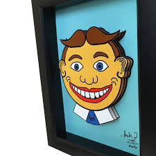 Tillie Face 3D Art: Asbury Park, NJ Boardwalk Icon (5x7" Framed)