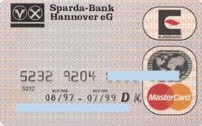 Bank Card Sparda Bank Hannover 97 Mc Sparda Bank Hannover Eg Germany Federal Republic Col De Mc 0018 01