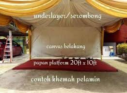 15 contoh desain kanopi rumah minimalis dengan atap polycarbonate terbaru.rangka kanopi terbuat dari bahan besi pipa kotak hollow galvanize anti karat. Contoh Khemah Pelamin Musim Hujan Dah Nh Muhibbah Bridal Facebook