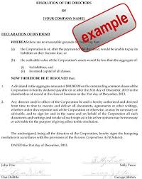 International business companies act, 2016. Dividends