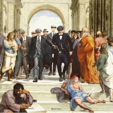 The School Of Athens By Raphael X Peaky Blinders Norrobey Peaky Blinders Poster Peaky Blinders Wallpaper Peaky Blinders