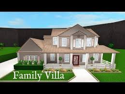 Roblox Bloxburg Two Story Family Villa Speed Build Inexpensive House Plans Modern Family House Building A House