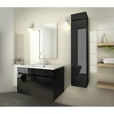 Maybe you would like to learn more about one of these? Luna Ensemble Salle De Bain Simple Vasque L 80 Cm Noir Verni Cdiscount Maison