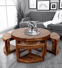 The hayes coffee table and stool set is just what a modern living room needs. Buy Vega Coffee Table With Stools In Honey Finish By Trendsbee Online Nesting Coffee Tables Sets Tables Furniture Pepperfry Product