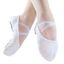 Danzcue Girls Split Sole Canvas Ballet Shoes