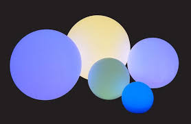 Illuminated Led Spheres Solar Inductive Sphere Light Led Ball Lights Modern Outdoor