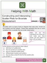 6th grade divide decimals by whole numbers 7th grade one step equations addition and subtraction 7th grade rates. Constructing And Interpreting Scatter Plots For Bivariate Measurement Worksheets