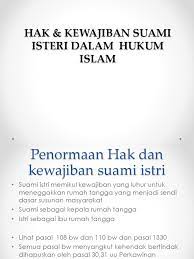 Tugas suami dalam rumah tangga. Hak Dan Kewajiban Istri