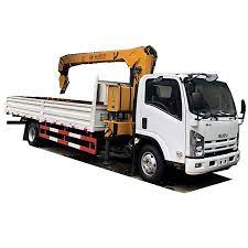 Isuzu Elf 5ton Truck With Crane Fuel Truck Truck Mounted Crane Trucks