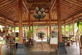 Pendopo Wood Ceiling Interior Traditional Restaurant Omah Sinten Solo Arsitektur Rumah Klasik