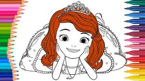 Prinzessin Sofia Ausmalbilder Farbung Sofia Die Erste Deutsch Ausmalbilder Kleine Hande Malbuch Youtube