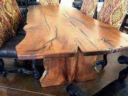 We were not able to find a match. Natural Slab Mesquite Wood Dining Table Rustic Dining Room Phoenix By La Casona Custom Furniture Houzz