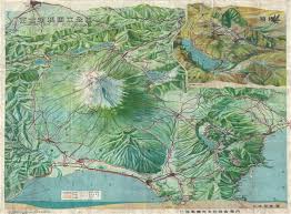 Map of fuji area hotels: Guide Map Of Fuji Hakone Area Geographicus Rare Antique Maps