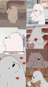 No polar bear ever looked in a melt pond and thought, i'm too fat, jokes derocher. Ice Bear We Bare Bears Wallpaper Kartun Boneka Hewan Kartun