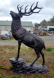 Maybe you would like to learn more about one of these? Large Bugling Elk Metal Garden Statue Elk Sculpture Yard Art