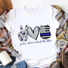 Affordable and search from millions of royalty free images, photos and vectors. Peace Love Back The Blue Shirt