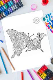 Free Zentangle Flower Butterfly Pattern Printable Coloring Page 5218 votes and 239217 views on imgur: